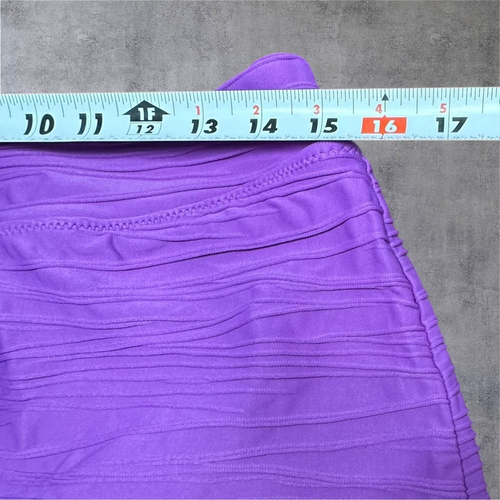 Lands' End Tankini Swim Set Womens 12/10 Purple Textured 2-Piece Skirt EUC - Picture 14 of 16